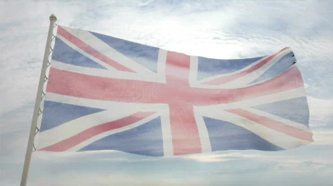 United Kingdom flag 動画素材 331905