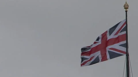 United Kingdom flag Stock Footage 6708829