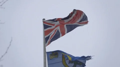 United Kingdom Flag 스톡 동영상 73714021