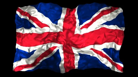 United Kingdom flag Stock Footage 110736224