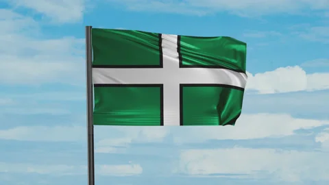 United Kingdom flag Stock Footage 211785655