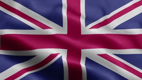 United Kingdom flag Front Stock Footage 318670509