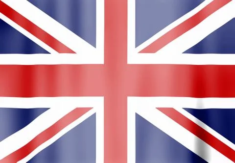 United Kingdom flag Stock Illustration