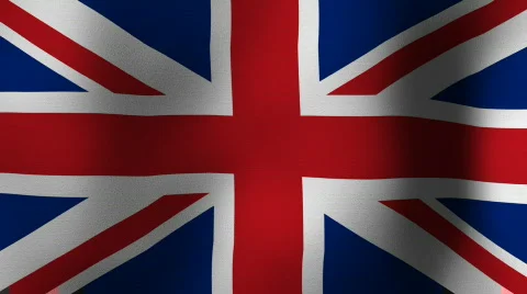 United Kingdom Flag Loop Stockbeeldmateriaal 293100