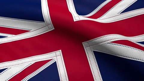 United Kingdom Flag Loop Video stock 241262097