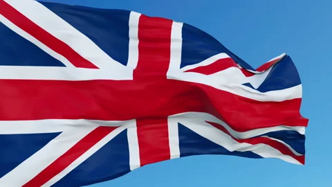 United Kingdom Flag Loop Stock Footage 250149795