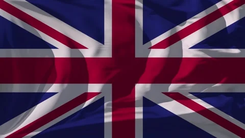 United Kingdom Flag Loop Stock Footage 295751670