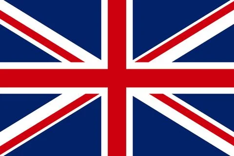 United Kingdom flag pattern background. Realistic national flag design. Abs.. Illustrazione stock