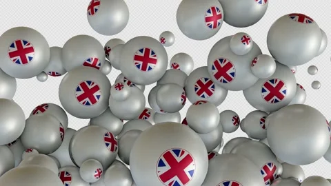 United Kingdom Flag Transition Stock Footage 211155594
