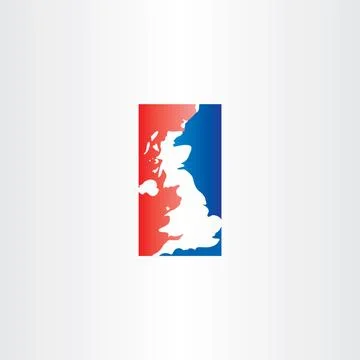 United kingdom logo icon vector map Stock Illustration