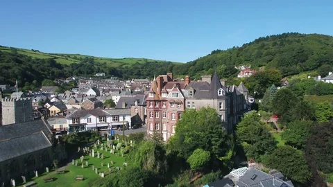 United Kingdom, Lynton, Devon Stock Footage