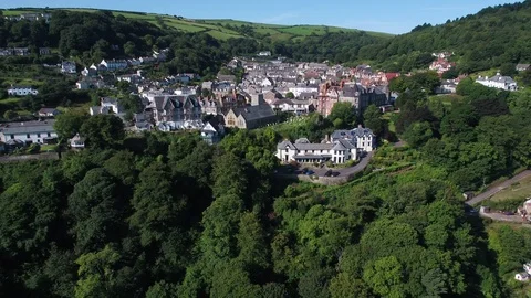 United Kingdom, Lynton, Devon Stock Footage