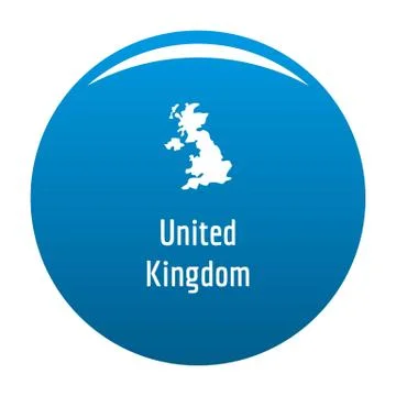 United Kingdom map in black vector simple Stock Illustration
