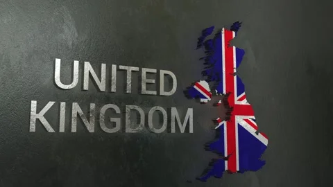 United Kingdom Map Stock Footage 277927776