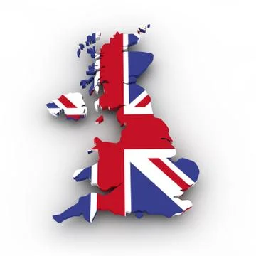United kingdom map Stock Illustration