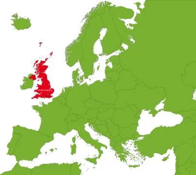 United Kingdom map Stock Illustration