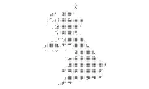 United Kingdom map Stock Illustration