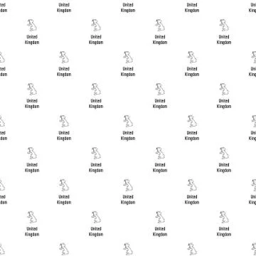 United Kingdom map thin line vector simple Stock Illustration