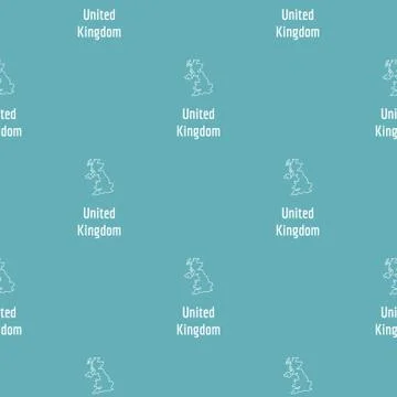 United Kingdom map thin line vector simple Stock Illustration