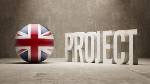 United Kingdom. Project Concept. Stock Illustration