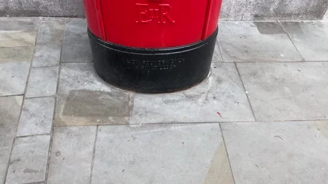 United Kingdom Red post box Video stock 149684923