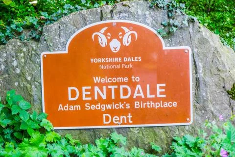 United Kingdom UK Great Britain welcome to Dentadale Yorkshire Dales - Nation Stock Photos