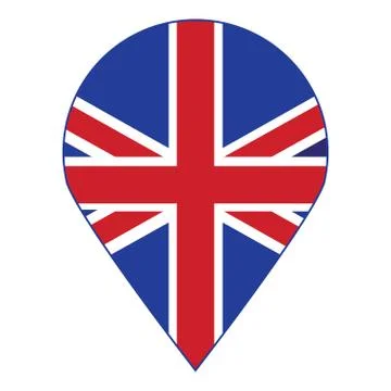 United Kingdom,of vector flag, icon sticker. Stock Illustration