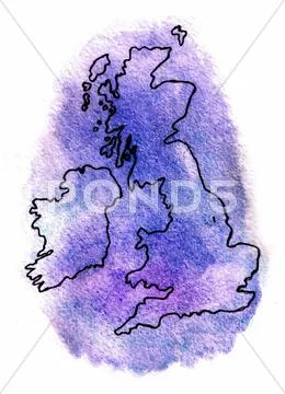 United Kingdom vector map illustration Stock Illustration
