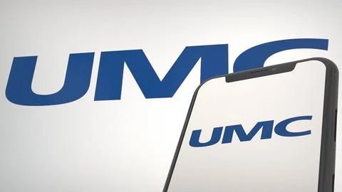 United Microelectronics Editorial Logo Concept for Media Stock-Fotos