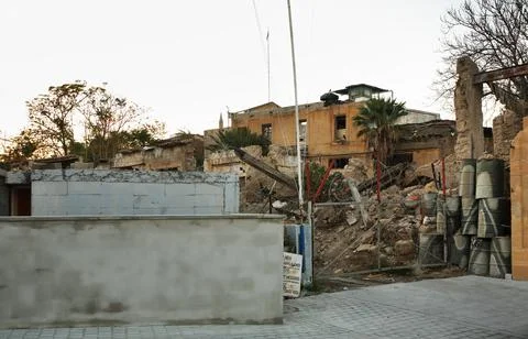 United Nations buffer zone in Cyprus in Nicosia. Cyprus Stock Photos