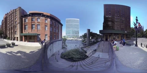 United Nations building 360 VR Time lapse Vídeo Stock 54823733