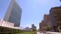 United Nations building headquarters New York City cityscape NYC sunny day 4k or 4k+ Resolution