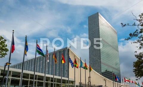 United Nations Building in New York Stock Photos