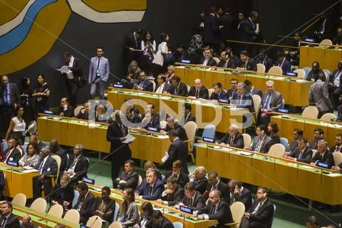 United Nations General Assembly in New York Stock Photos