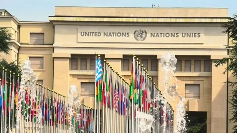 United Nations Geneva Stock Footage 140720335