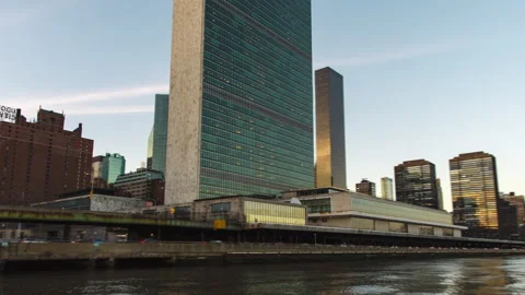 United Nations Headquarters Stock Footage 233457479