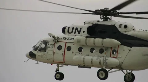 United Nations helicopter Stock-Footage 36927977