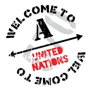United Nations stamp Stock Illustration