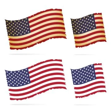 United stated flag Stock Illustration