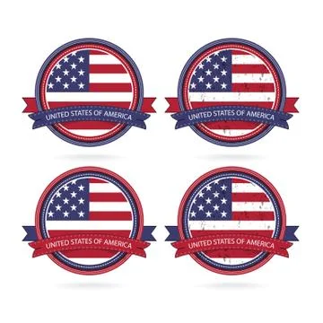 United stated flag. Stock Illustration