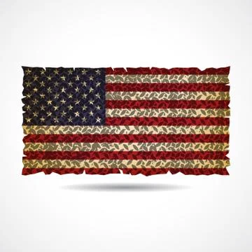 United Stated flag Stock Illustration
