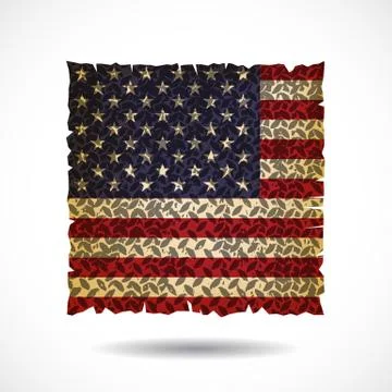 United Stated flag Stock Illustration