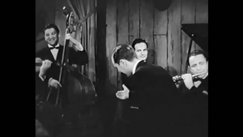 UNITED STATES - 1941 - The singer presents his band as he sings a song called Stock Footage 325201731