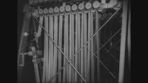 UNITED STATES - 1944: Automatic calculator — Rotating Shafts Inside Calculator Stock Footage 342848762