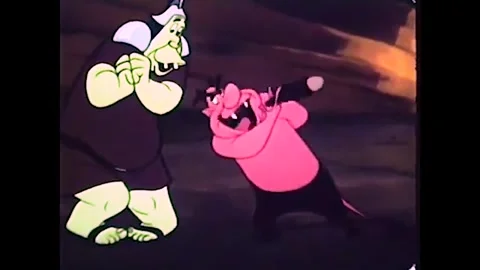 UNITED STATES - 1952 - In this cartoon, the devil tells his demon minion he Stock Footage 340584950
