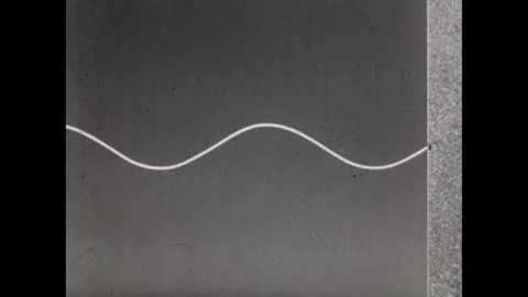 UNITED STATES 1960s: Animation, string moving, arrows appear. Stock Footage 335698871