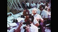United States 1960S: Man Holding Binoculars As He Waits At Mission Control  Stock Footage