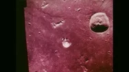 United States 1960S: Space Craft Travelling Above Surface Of Moon. Astronaut Stock Footage
