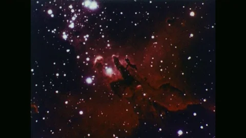UNITED STATES 1960s: View into Space. Circles of Light Stock Footage 75220041