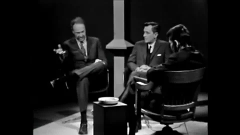 UNITED STATES - 1968 - In an interview with Rod Serling, James Dickey points out Vidéo 340571855